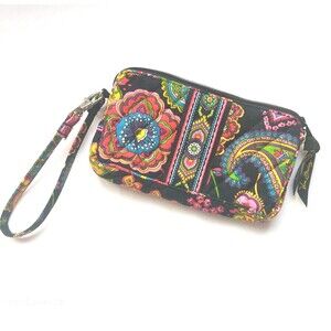 Vera Bradley Symphony in Hue Wristlet All In One Wallet Fall 2009 Paysley Flora